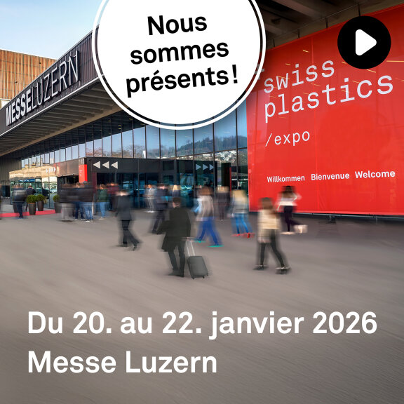 Social-Media Swiss Plastics Expo 2026 – französisch und animiert